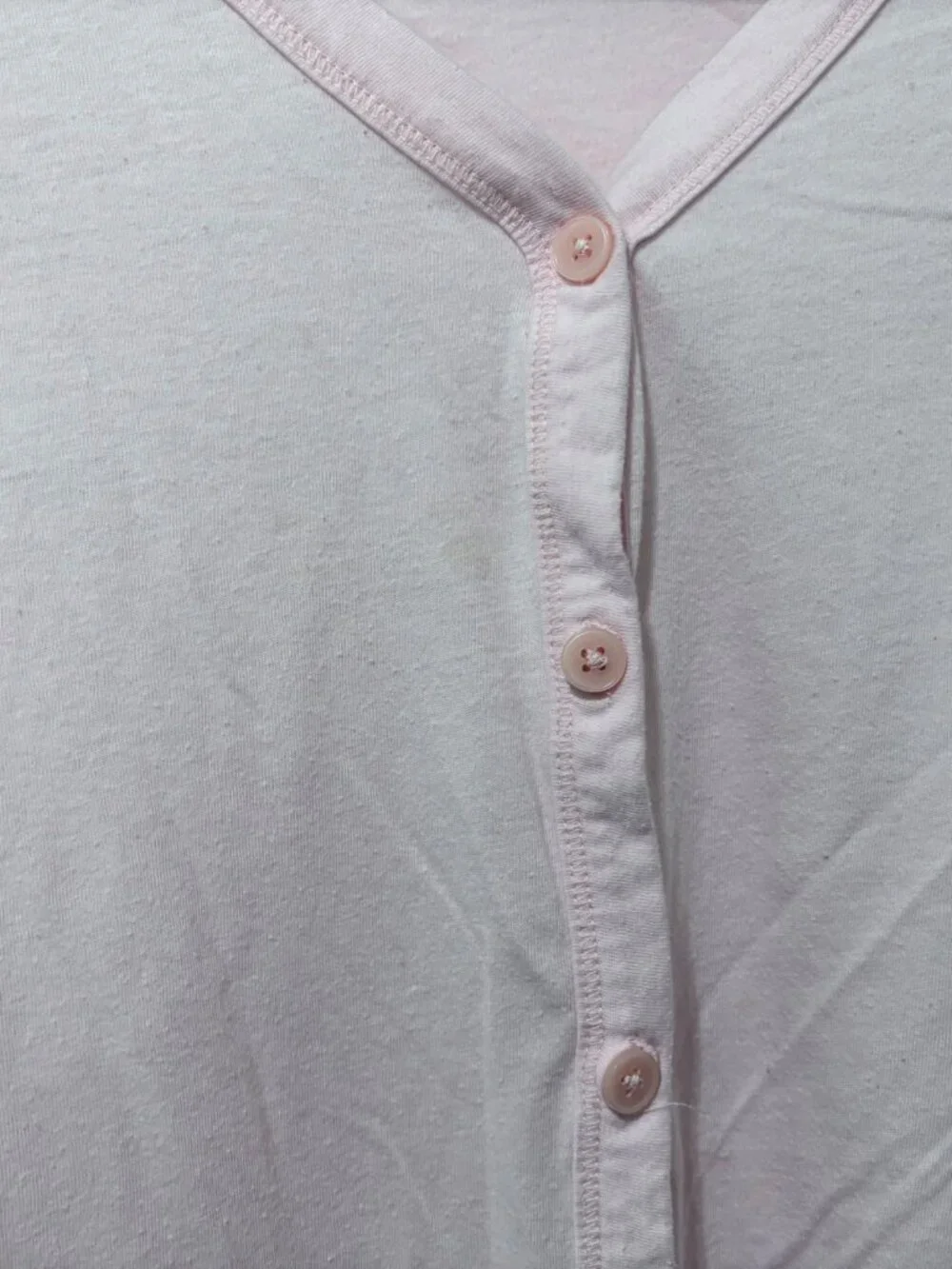 Baby pink Kim Roger’s Pajama Top with pockets size L